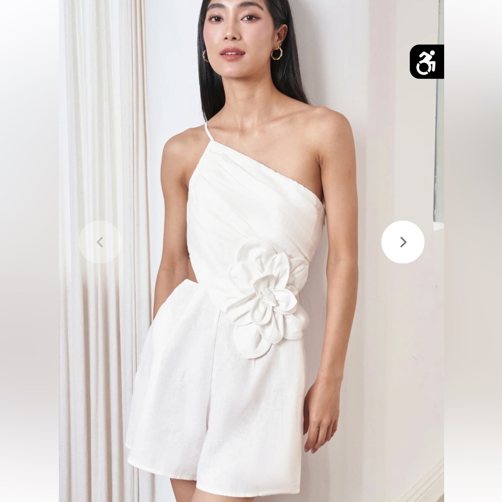 Yumi Kim Lorna Linen Romper XSmall